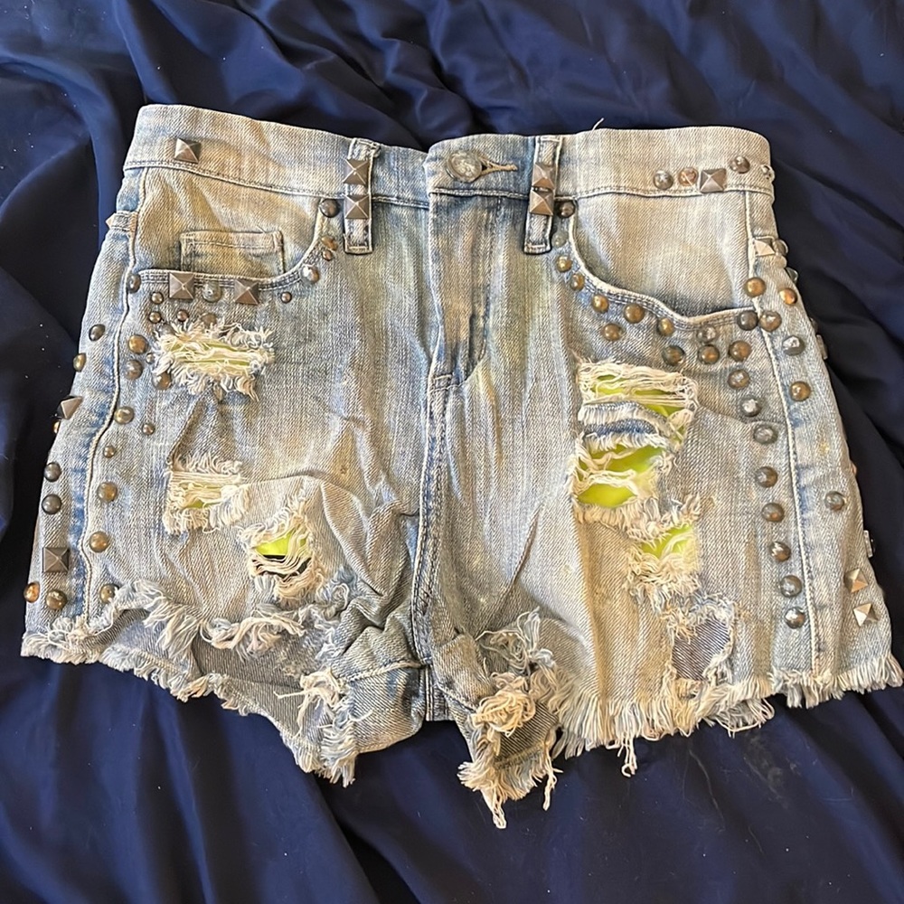 Blank NYC studded shorts